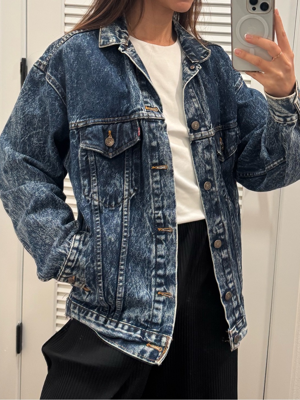 Vintage Levi's Acid Wash Blue Denim Jacket